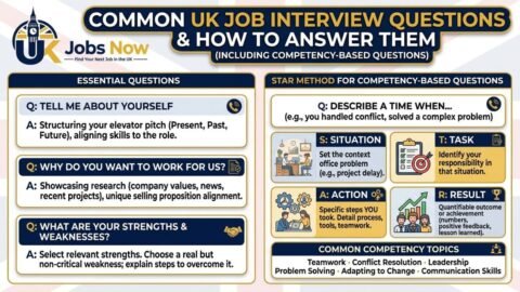 Common UK Job Interview Questions and How to Answer Them (Including Competency-Based Questions)