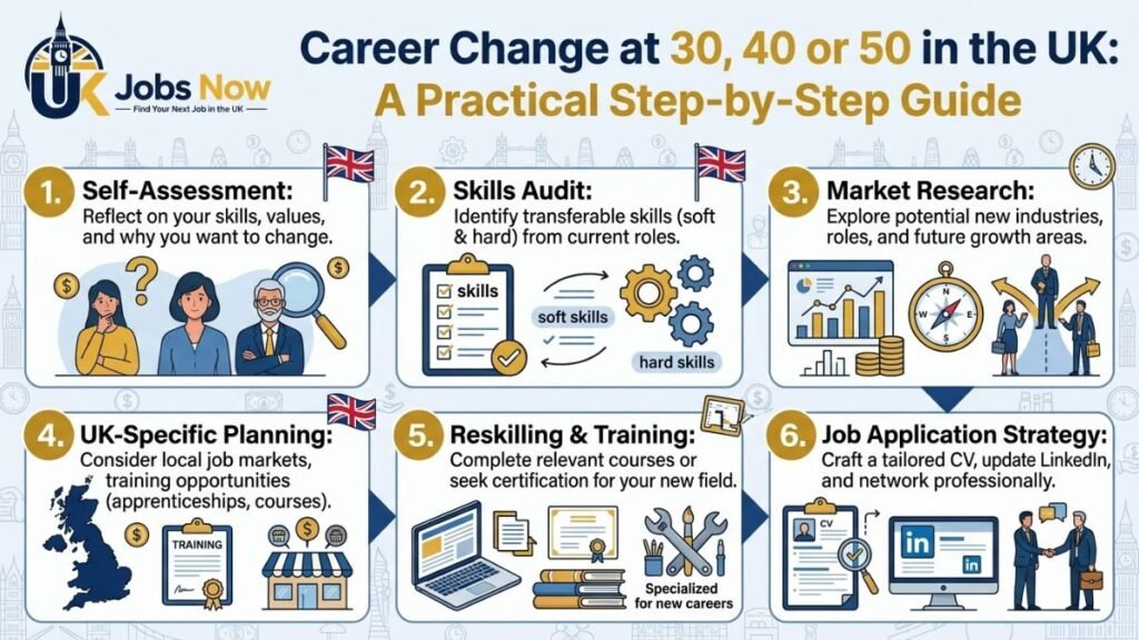Career Change at 30, 40 or 50 in the UK: A Practical Step-by-Step Guide