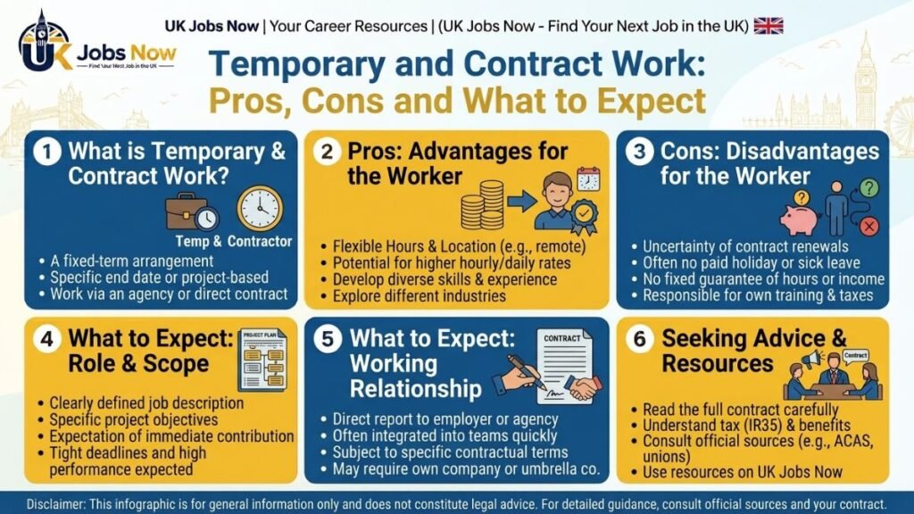 Temporary and Contract Work: Pros, Cons and What to Expect