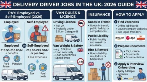 Delivery Driver Jobs in the UK: Pay, Van Rules and Self-Employed vs Employed