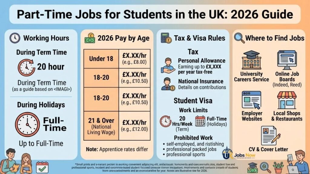 Part-Time Jobs for Students in the UK: Hours, Pay and Tax