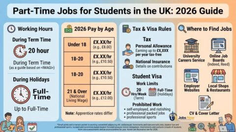 Part-Time Jobs for Students in the UK: Hours, Pay and Tax