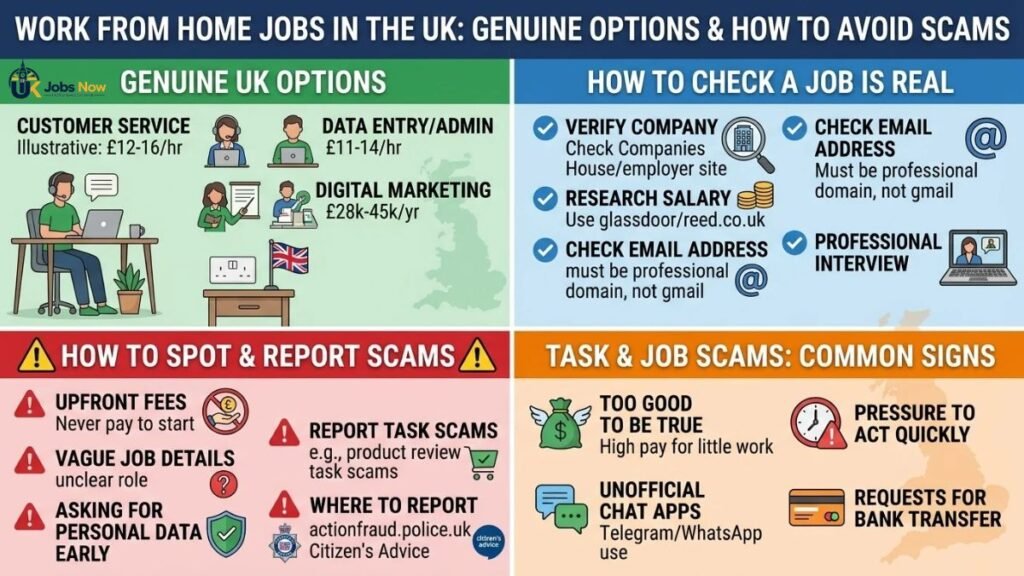 Work From Home Jobs in the UK Genuine Options and How to Avoid Scams